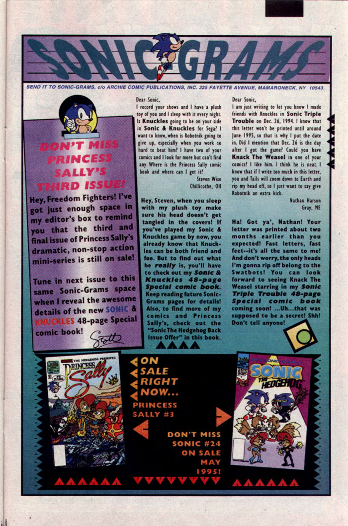 Sonic - Archie Adventure Series June 1995 Page 26